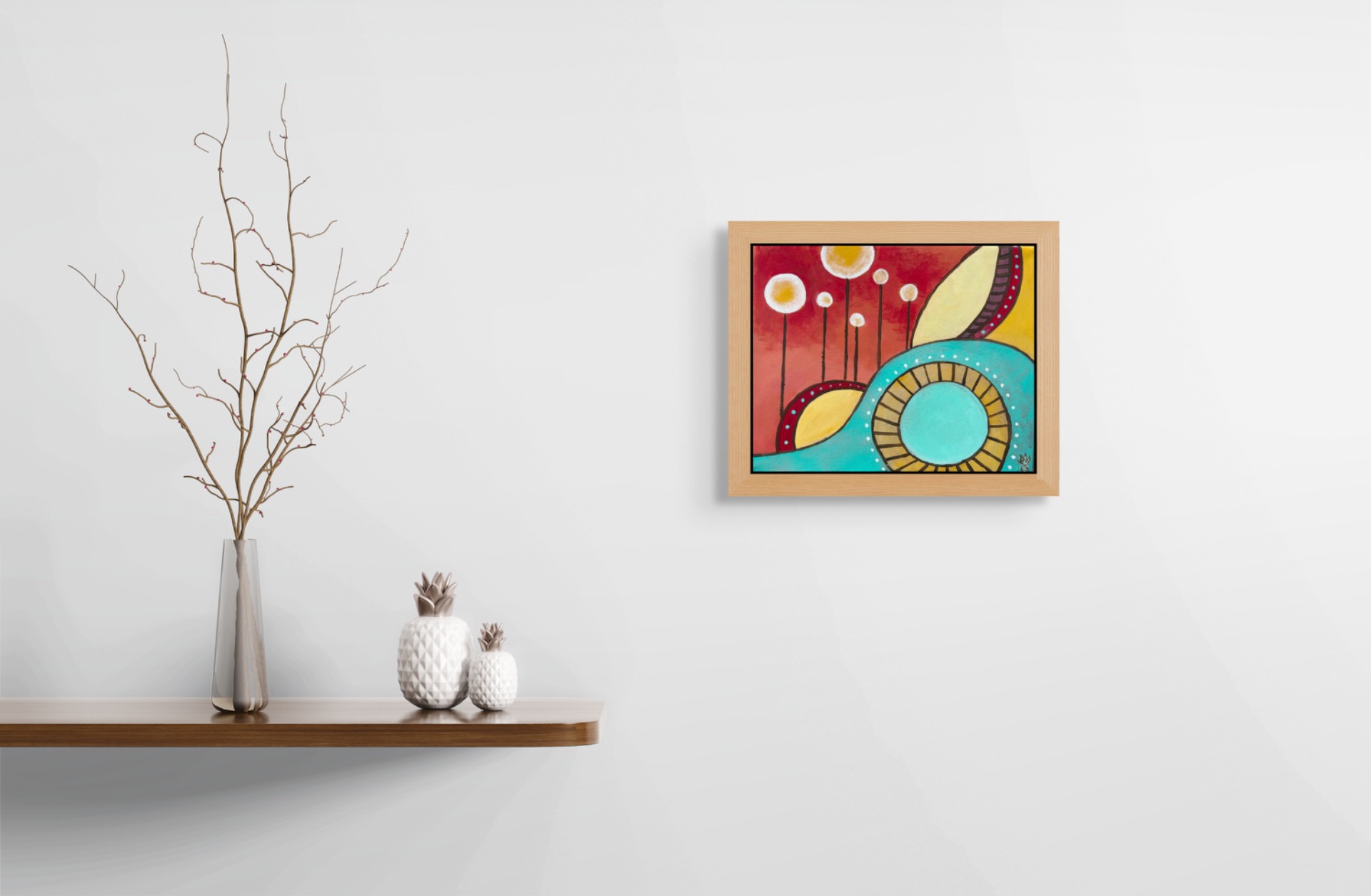 Klid v pohybu – akryl na plátně – 30 x 24 cm